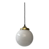 Old round opaline pendant pendant 18 cm vintage