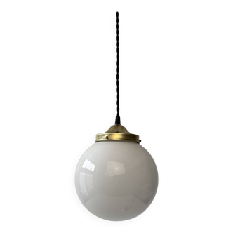 Old round opaline pendant pendant 18 cm vintage