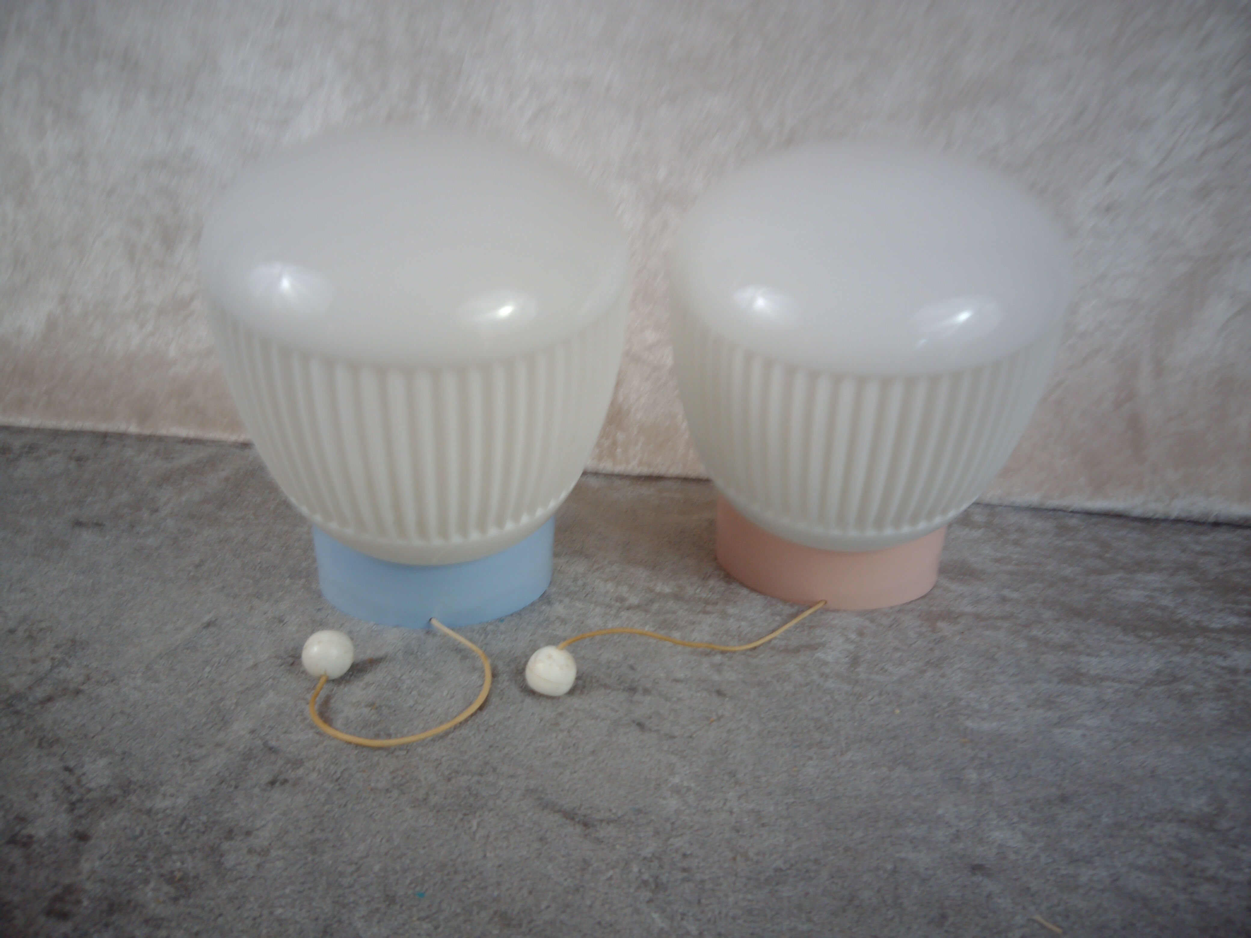 Vintage sconces, "His & Hers" set of 2. Germany 1970/80