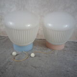 Vintage sconces, "His & Hers" set of 2. Germany 1970/80
