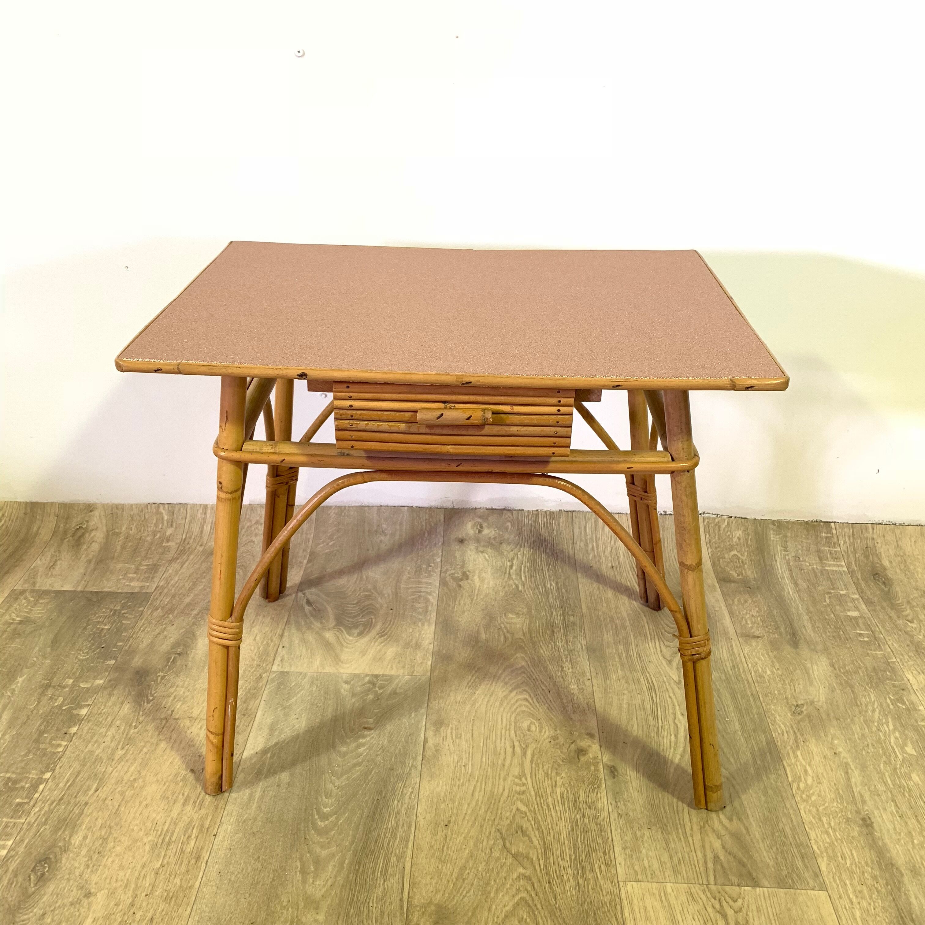 Rattan child desk and Chair
