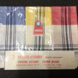 set of 15 old tea towels new in linen and cotton