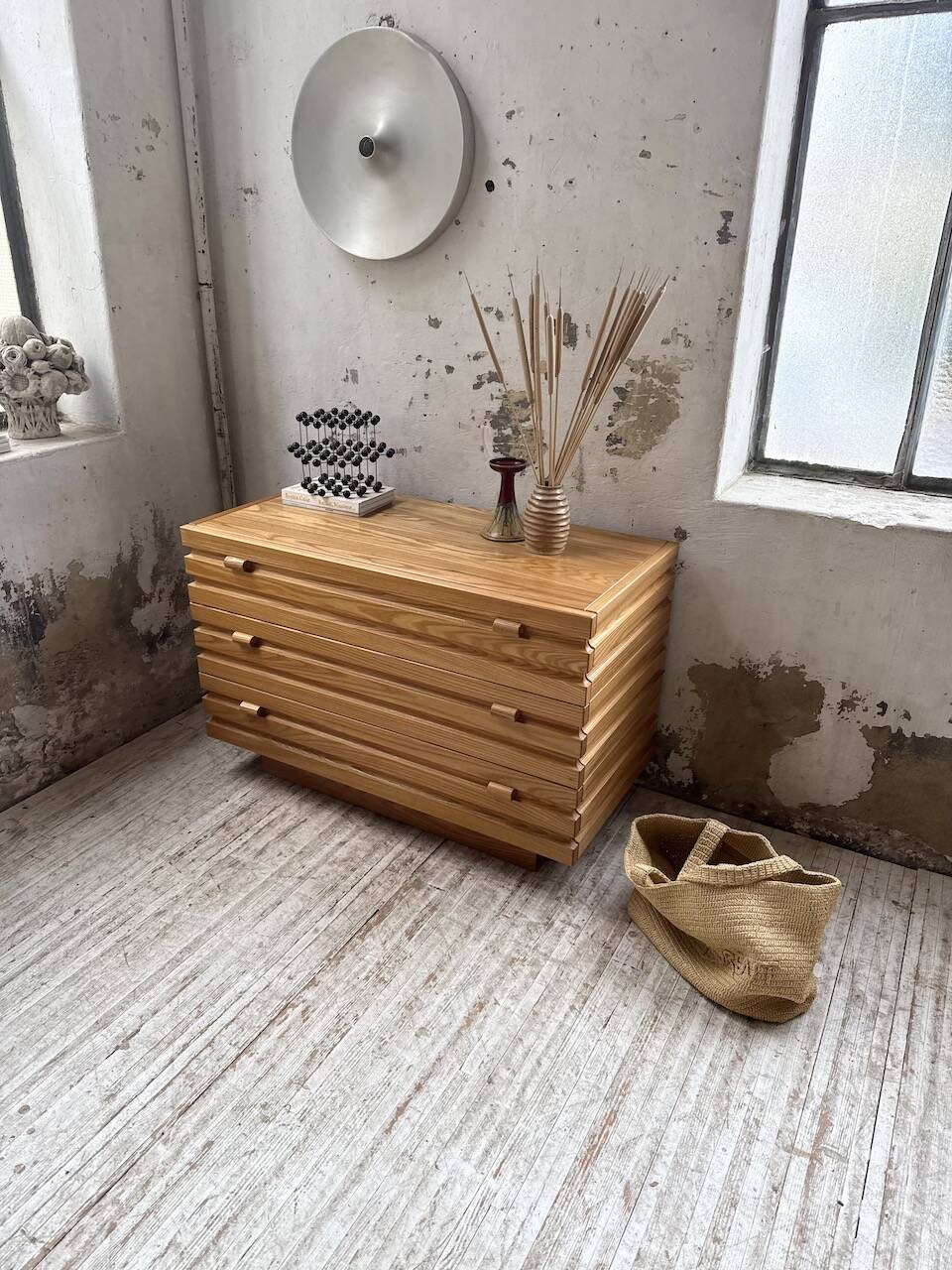 Solid oak chest of drawers Regain XL