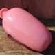 Art deco style pink glass vase