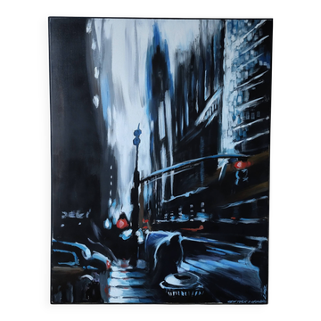 Contemporary acrylic painting Leonard New York