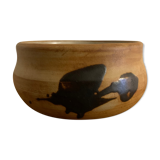 Enamelled sandstone bowl tachist Pottery of the Dove