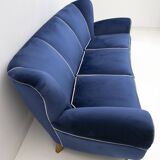 Canapé Art Déco Guglielmo Ulrich en Velours, Italie, 1940s