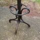 Parrot coat holder in curved wood - Art Nouveau