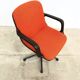 Visitor chair Charles Pollock for Comforto — orange wool, 1970s