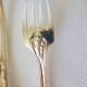 6 punched silver metal forks 2106224