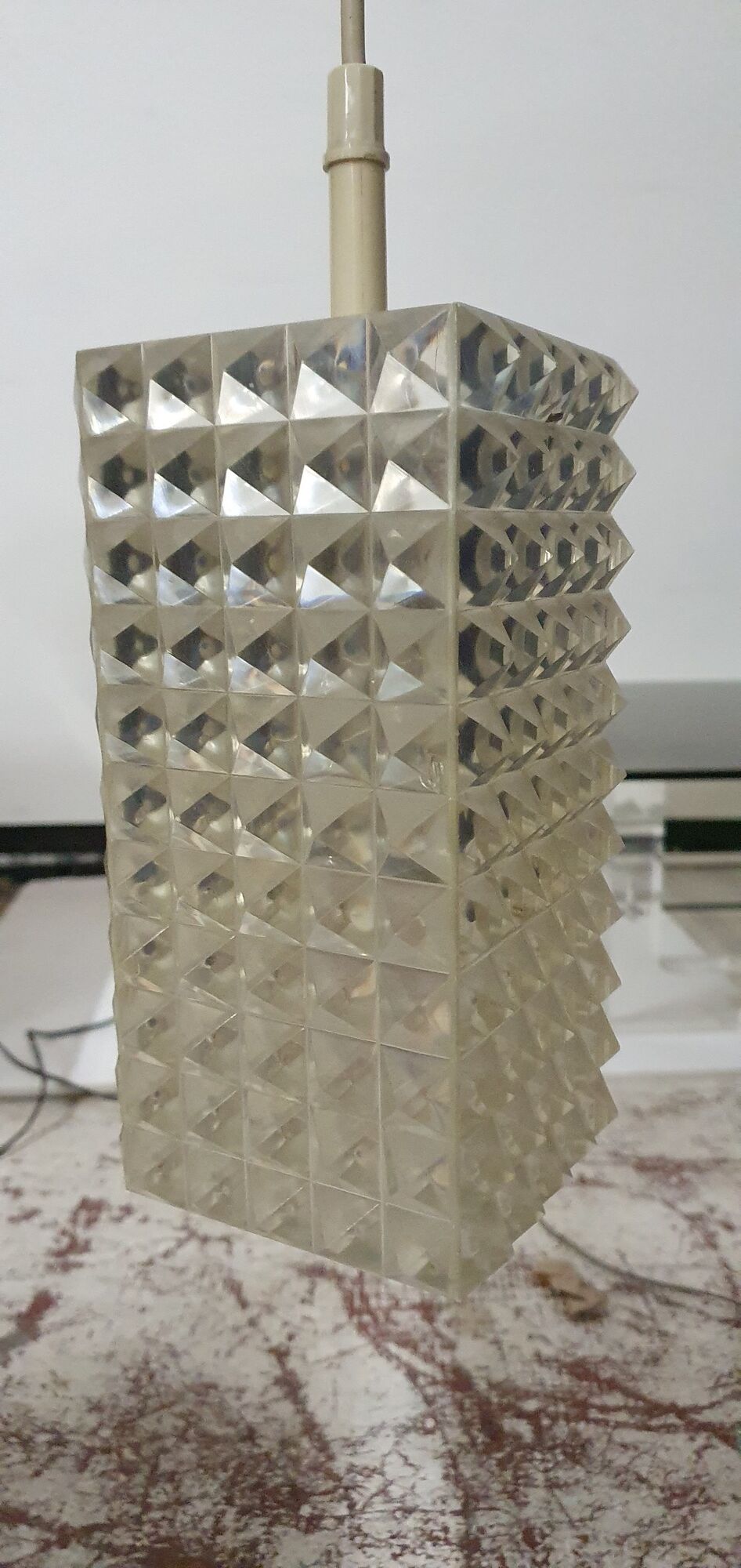 Diamond ceiling lamp design Aloys Gangkofner edition Erco