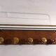 Wall coat rack gilded brass and formica 1960 vintage