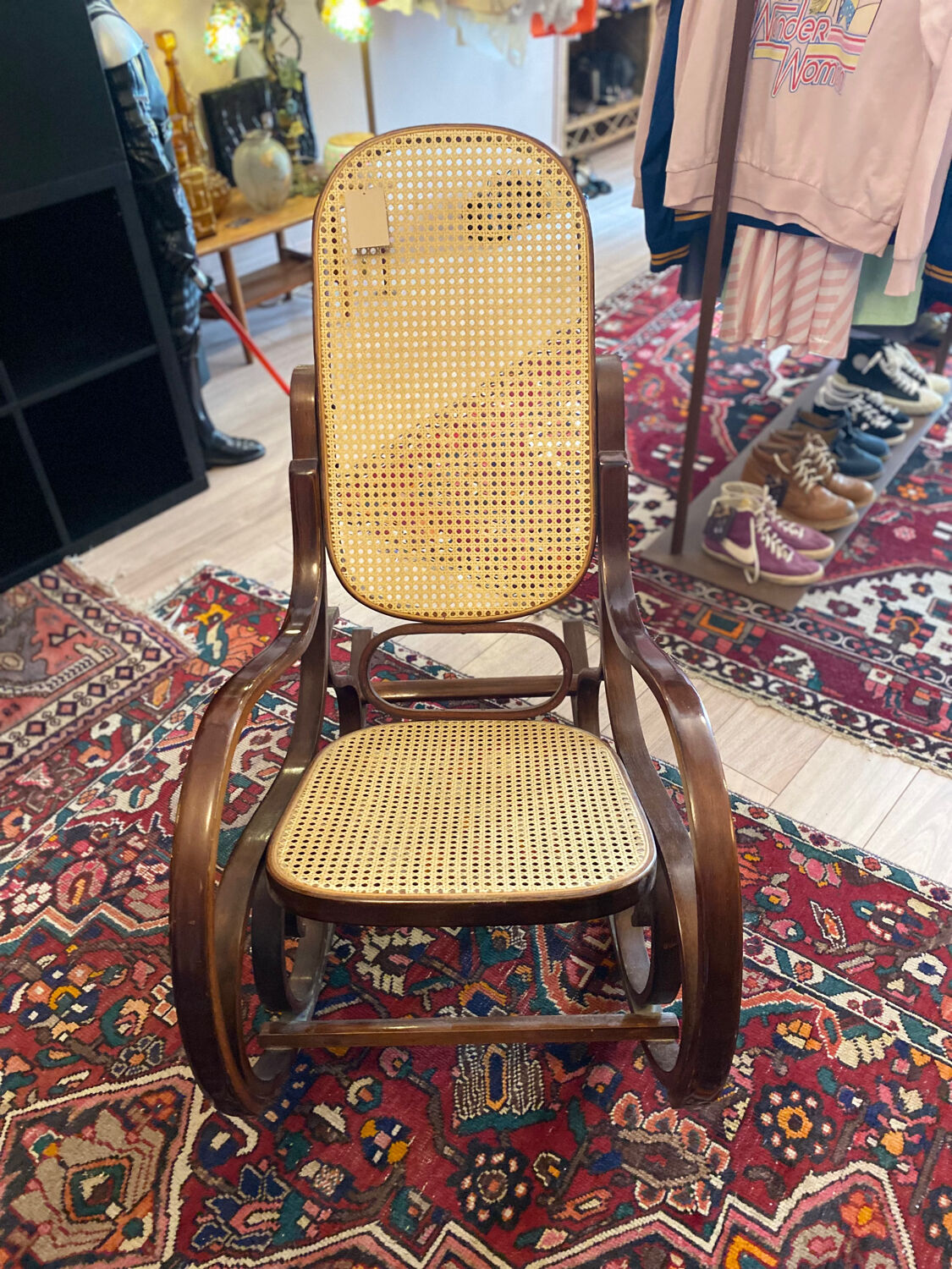 Rocking chair wood and vintage canning