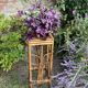 Plant holder or harness in rattan and vintage bamboo