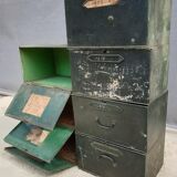 Lot 7 metal cartonniers 1920 André Labbé