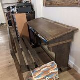 Double oak school desk