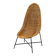 Chaise longue en rotin sculptural italienne