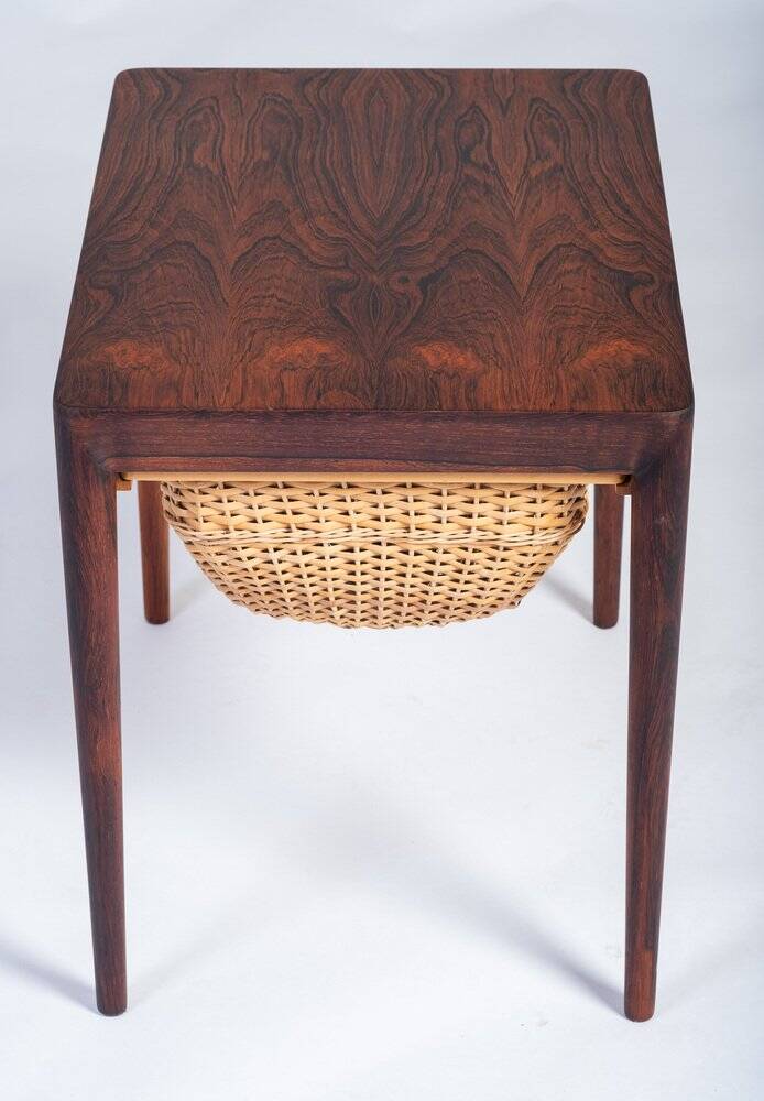 Sewing Table in Rosewood by Severin Hansen for Haslev Møbelsnedkeri, Denmark, 1960s
