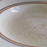 6 old plates mismatched geometric patterns Moulin des Loups, St Amand