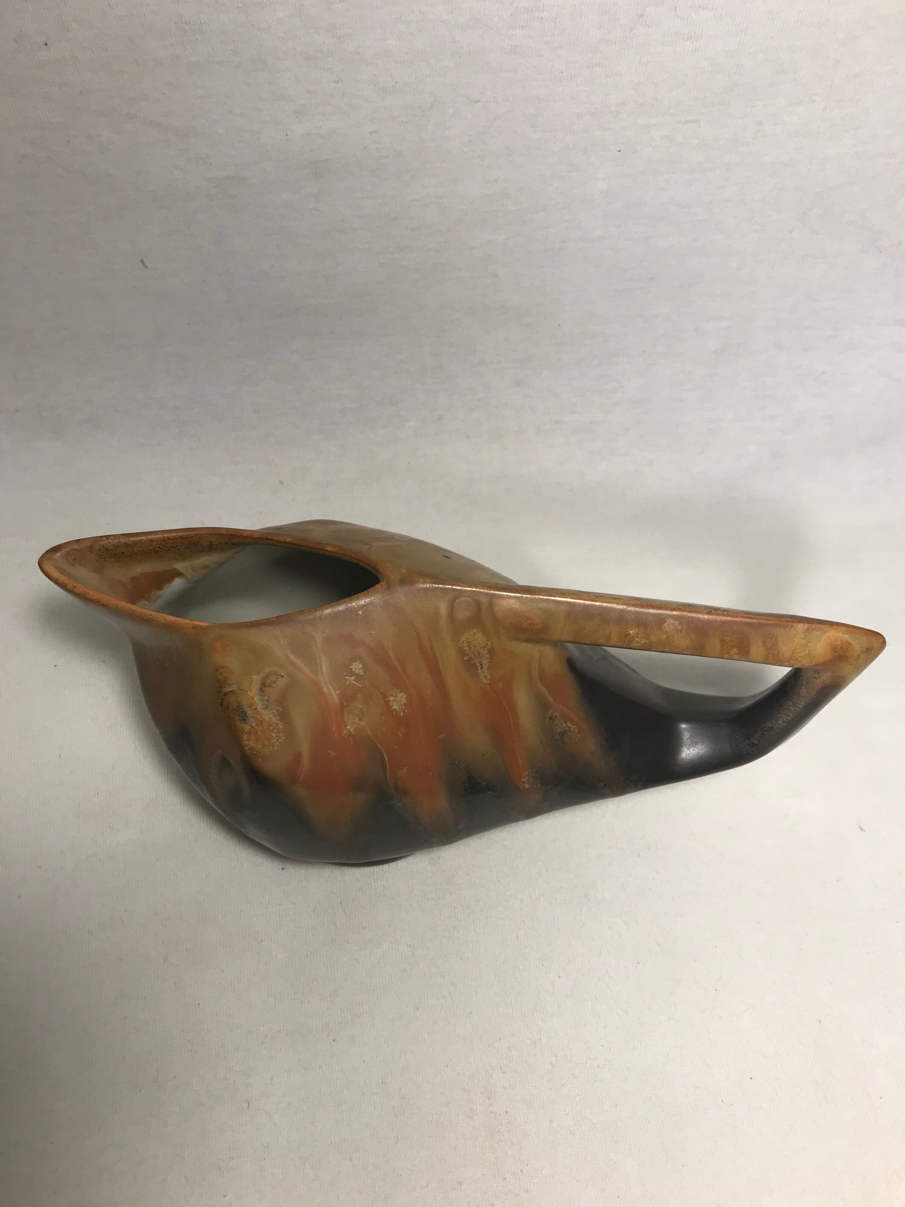 Former pitcher GANNAT enamelled ceramic form geometric Vintage