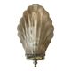 Vintage smoked glass shell wall light