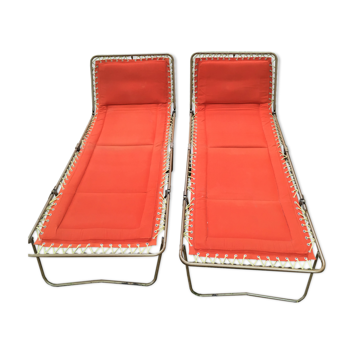 Pair of trigano sun baths, 1970