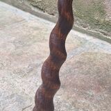 Turned wooden tripod stool