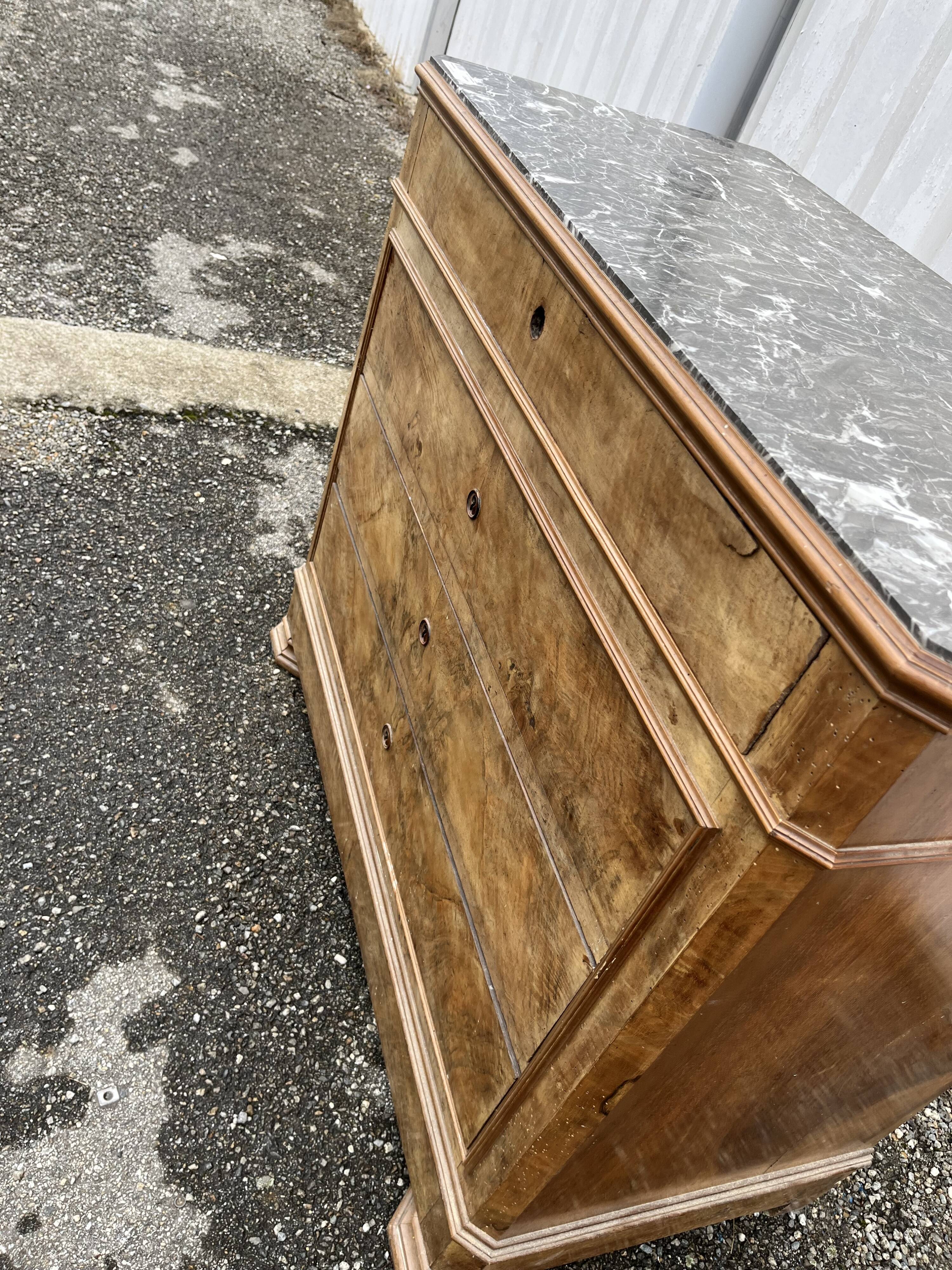 1900 marble chest of drawers