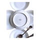 Lot de 5 assiettes creuses en porcelaine de Limoges