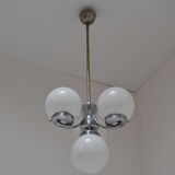 Art deco chrome chandelier, 1930s