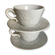 Set of 2 cups lunch XL 1960 ceramic Ginori Italian work