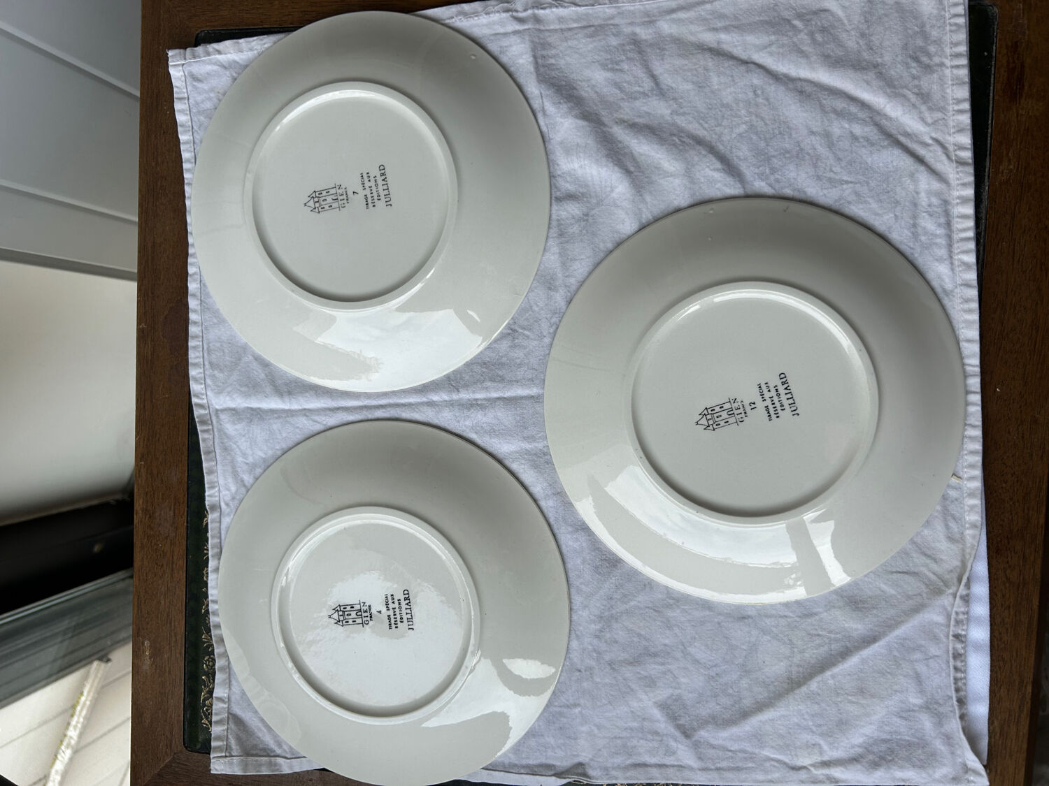Set of 6 dessert plates Gien - Special edition Julliard