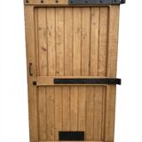 19th-century solid oak barn door