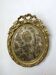 Antique oval gilded mirror – Louis XVI style with ribbon bow