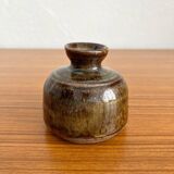 Vintage flamed stoneware vase