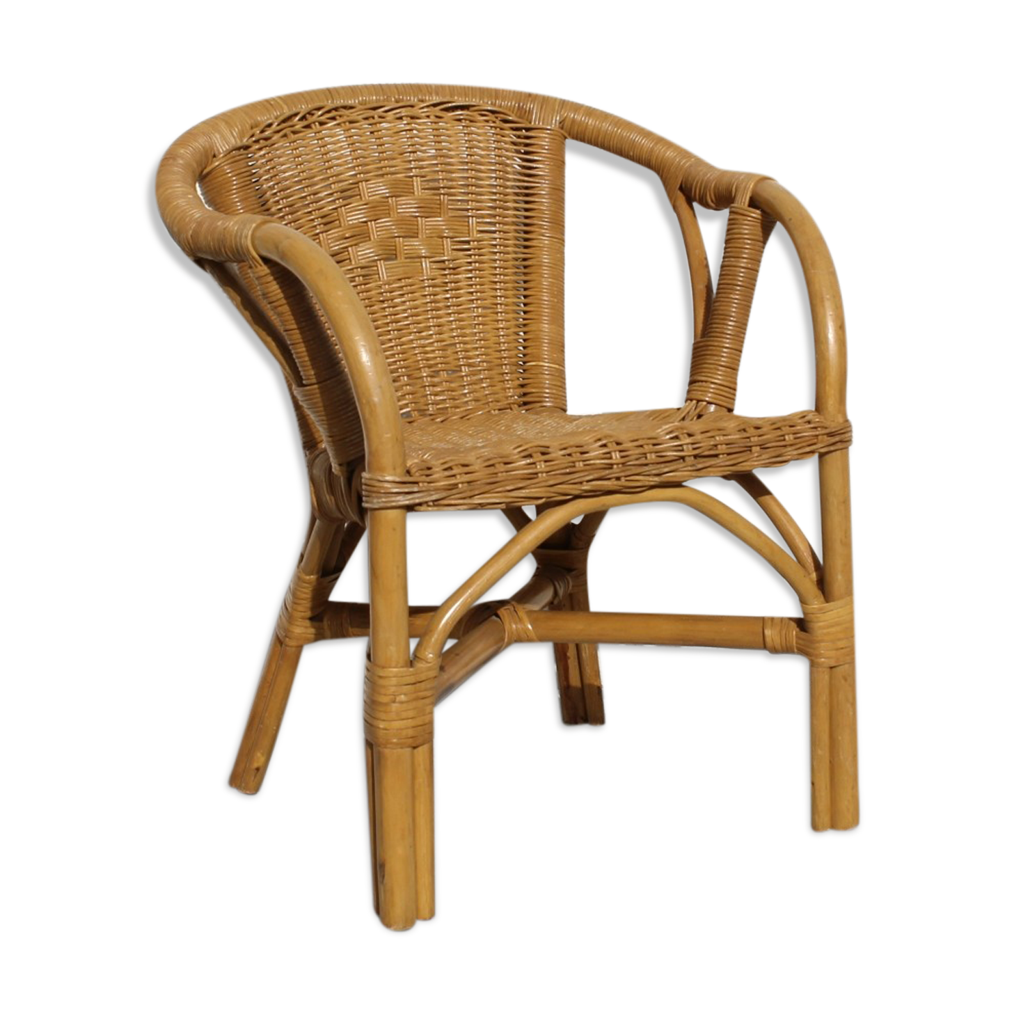 Fauteuil enfant en rotin