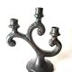 Pair of large vintage candelabra in ceramic by Sars potteries Maine