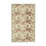 Turkish hand-knotted vintage 1970s beige carpet 157 cm x 255 cm