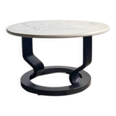 Table basse marmorino postmoderne suédoise, années 1980