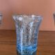 Lot de 4 verres soufflé bleux.