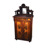 Antiker Gründerzeit-Schrank mit Wurzelfurnier – ca. 150 Jahre alt