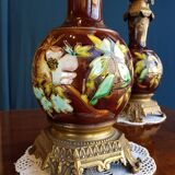 Pair of art nouveau lamps