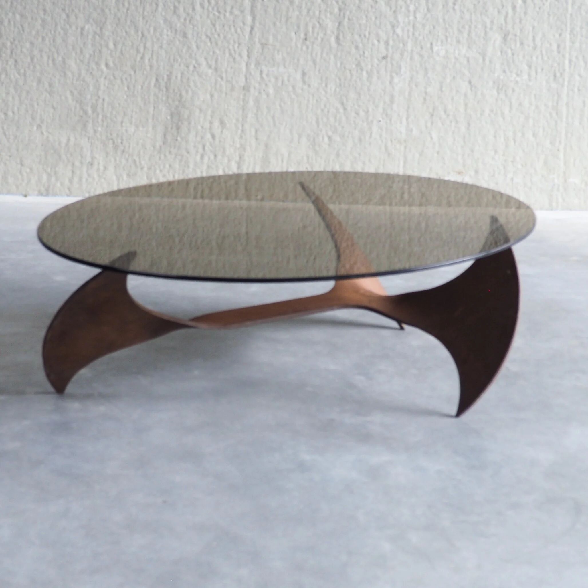 Propeller oval coffee table by Knut Hesterberg for Ronald Schmitt