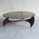 Propeller oval coffee table by Knut Hesterberg for Ronald Schmitt