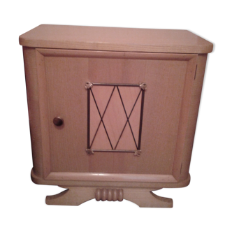 Vintage nightstand in vitrified wood