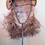 “mbuya” mask, pende, democratic republic of congo. wood, pigments,