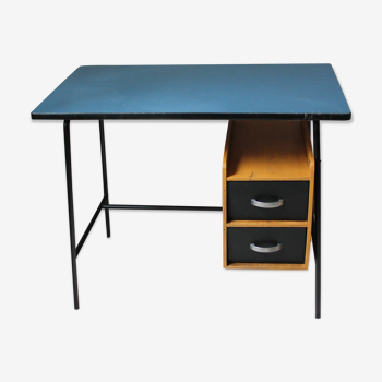 Blue vintage formica office