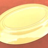 1950s yellow glazed ceramic serving dish