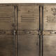 Industrial metal locker room patinated rounded corners