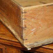 17th Century Antique Oak Commode with Two Rows of Drawers